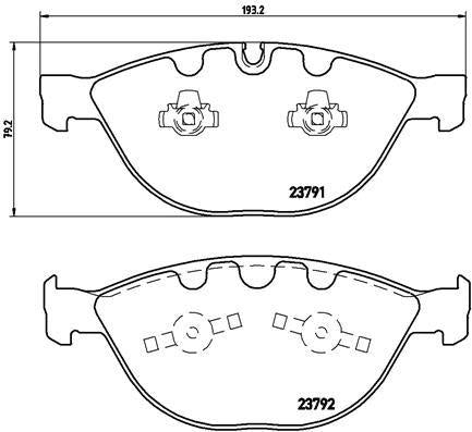 Brembo P06047 Brake Pad Front BMW E65-E66 / E60-E61-E63-E64 M5 / M6 2379101