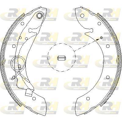 ROADHOUSE 4419.00 Brake Shoe Set — Brake Cables & Hardware
