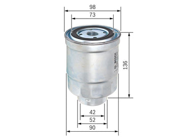 Bosch 0986450508 Diesel Filter H100 Starex L200 L300 Bongo K2500 Pregio 2.5 94 >