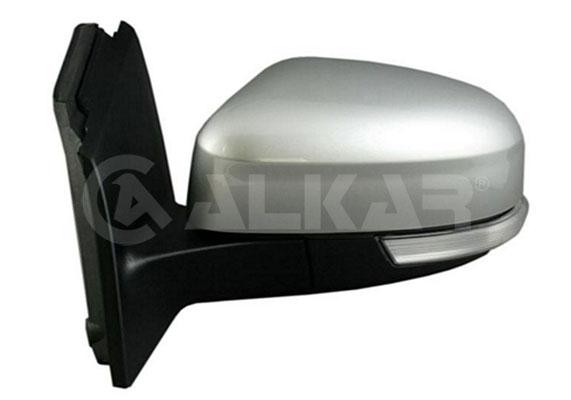 Alkar 6141405 Outer Rear View Mirror Left Electric Aspheric Primed with Turn Signal 5 Pin Ford Focus III 2010