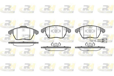 ROADHOUSE 21030.01 Brake Pad Front with Connector Vag A3 Passat Caddy Golf5 Golf6 Jetta A3 Leon 04 > — Brake Pads