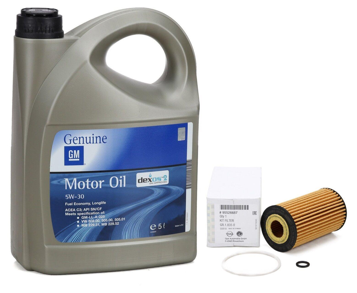 Opel Astra J 1.6 Diesel OEM 5W-30 Engine Oil & Oil Filter — Oil Filters