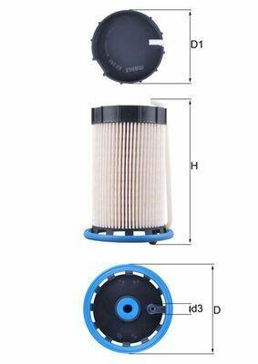 MAHLE KX592 Fuel Filter - Fits Audi Q3 2.0 TDI (2011-2012), VW Passat 2.0 TDI (2010) — Fuel Delivery