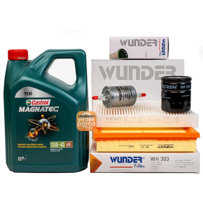 Castrol Opel Astra G Maintenance Set - 10W-40 Oil & Filters for 1998-2006 — Maintenance & Service Kits