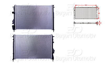 Wisco 3113049-00 Water Radiator Brazing Mt-At 585X388x22 Dacia Logan Renault Megane 1.5 dCi 1.6 1.9 dCi 1. — Radiators & Fans