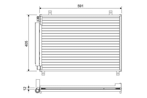 Valeo 822656 A/C Condenser (Kondenser) 16 > Baleno 1.2 — Condensers & Evaporators