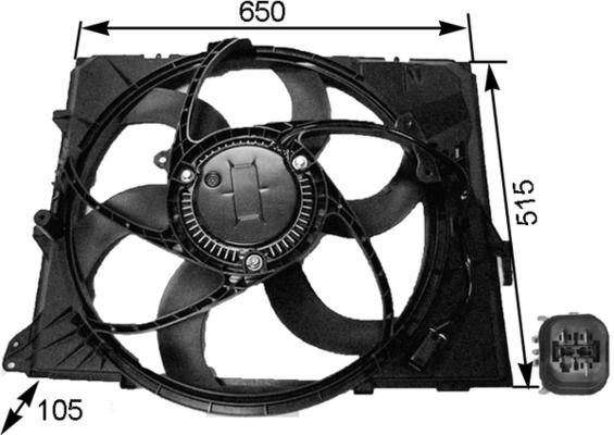 Mahle CFF264000S Complete Fan BMW E84-E87-E90 N43-N46-N52-N53