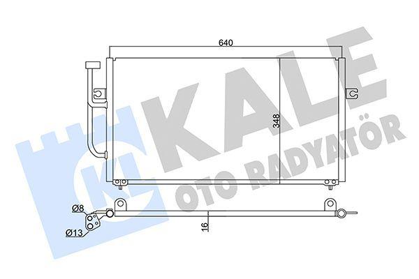 Kale Radiator 345595 - Climate Radiator for Mitsubishi Carisma 1.9 DiD 2000 & Volvo S40 1999 — Radiators & Fans