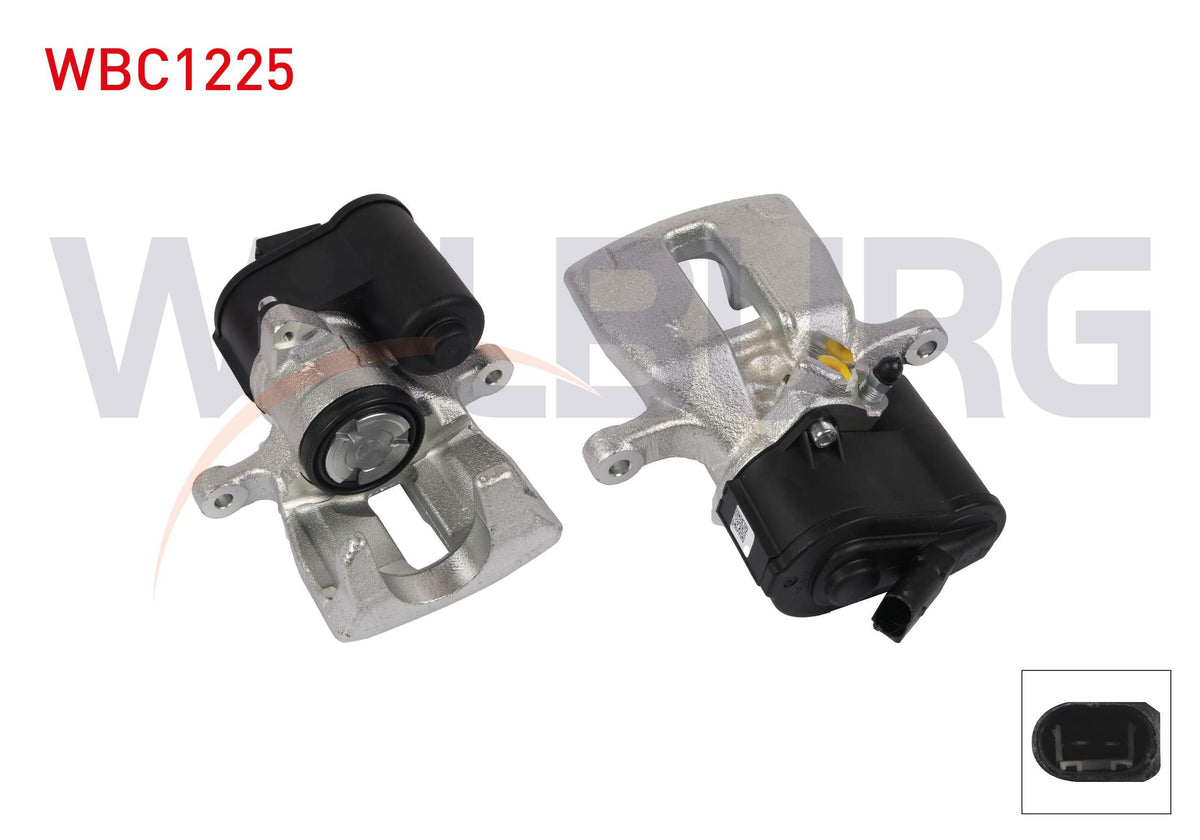 WALBURG WBC1225 Brake Caliper Electronic Right Rear Piston 41mm Disc 282mm Audi Q3 2011-2018 / Alhambra 2010-/ Passat 2005-2010 / Passat CC 2008-2012 / Tiguan 2007 - 1 Piece