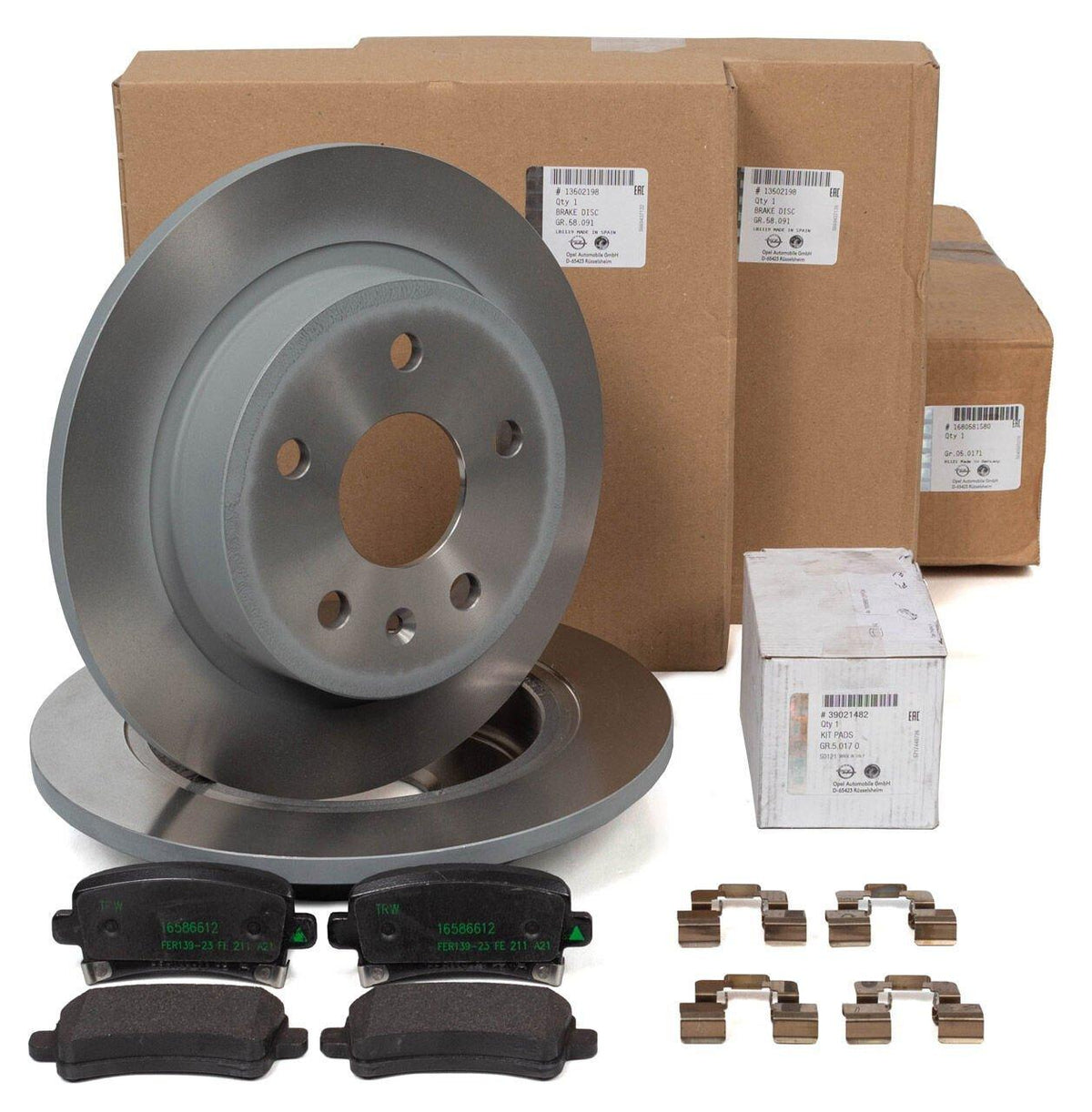 Opel Insignia Original Rear Brake Disc Pad Set - Compatible with Insignia A — Brake Pads
