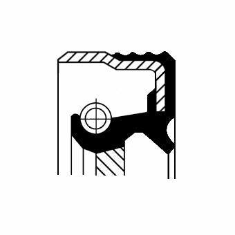CORTECO Oil Seal 49356959 - Durable ACM Material for MT82 Transmission — Gaskets & Seals