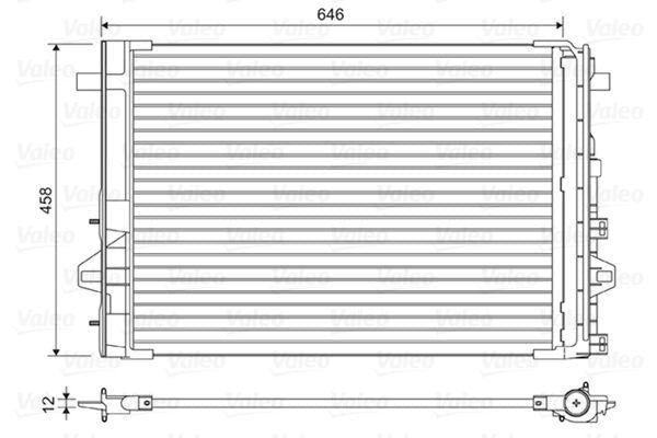 Valeo 814035 A/C Condenser (Kondenser) 13-A-Series (W176) B-Series (W246-W242) — Condensers & Evaporators