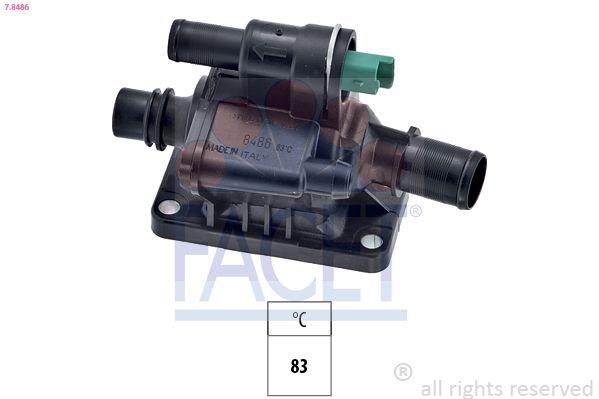Facet 7.8486 Thermostat Complete with Switch 107 207 307 206 1007 Nemo Bipper C1 C2 C3 II C3 Plurie — Water Pump & Thermostat
