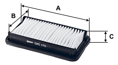 Valeo 585170 Air Filter (Suzuki Sx4 06 / 11) — Air & Cabin Filters