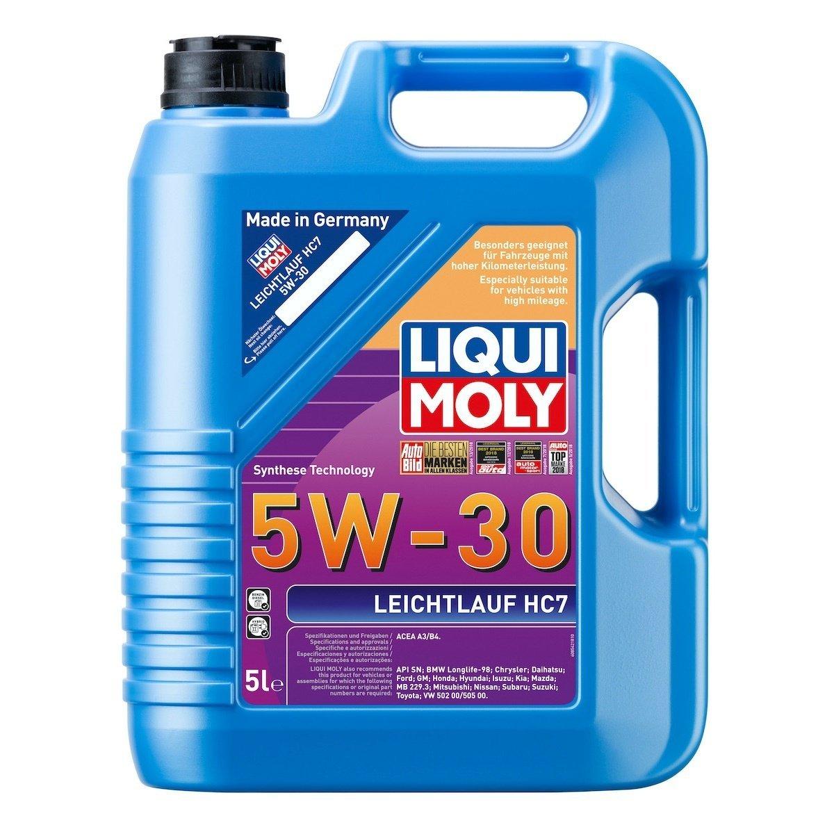 LIQUI MOLY 5W-30 Leichtlauf HC7 Motor Oil - Low Friction Performance — Fluids & Chemicals