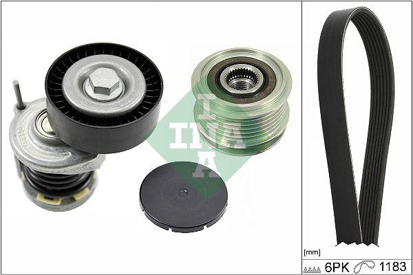INA 529046620 V-Ribbed Belt Set Polo 14, 1.6 Cordoba Ibiza Bms Bls