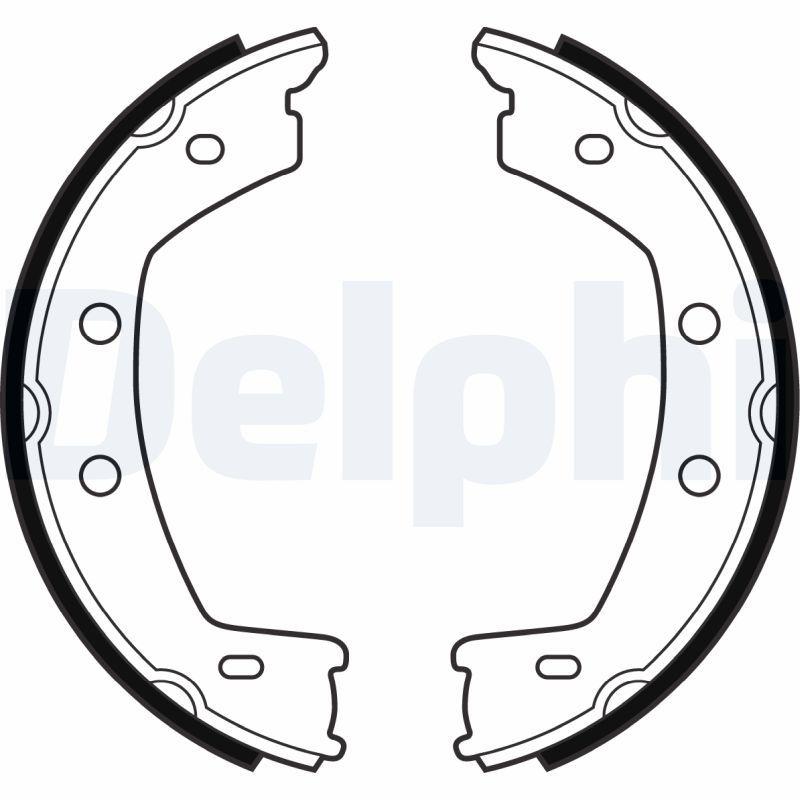 Delphi LS2030 Parking Brake Shoe Freelander 2 (L359) 06-14