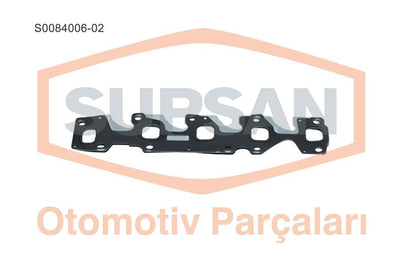 Supsan S0084006.02 Gasket Manifold Exhaust Steel (Fiat: Doblo Palio Albea 1.3 JTD 16V Opel: Astra Corsa) — Gaskets & Seals