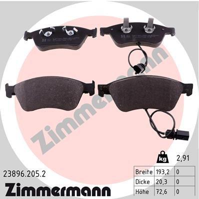 Zimmermann 23896.205.2 Brake Pad — Brake Pads