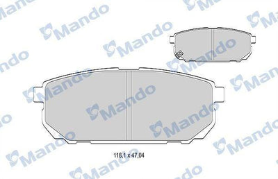 MANDO MBF015321 Brake Pads - Rear for Sorento
