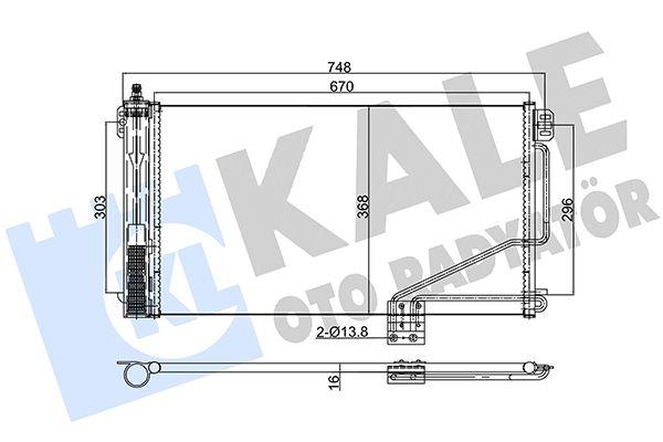Kale 387800 A/C Condenser Mercedes C-Series W203/S203/CL203/CLK C209/A209 00-10 — Condensers & Evaporators