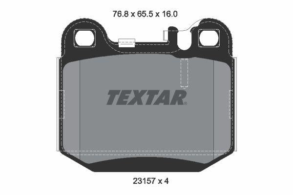 Textar 2315702 Brake Pad 163 Rear New Model