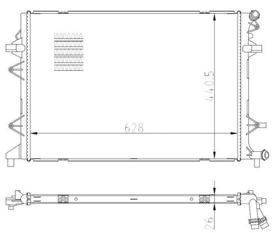 NRF VW Caddy 2015 2.0 TDI Radiator 5K0121251s — Radiators & Fans