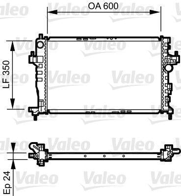 Valeo 734464 Motor Su Radiator Mechanical Y13dt Z13dt Z13dth Corsa C Tigra B — Radiators & Fans