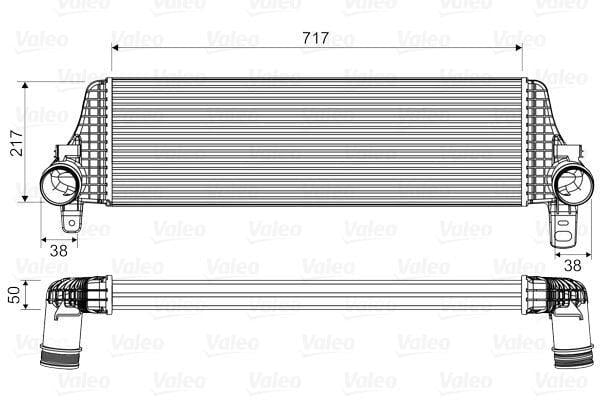 VALEO Radiator VW Intercooler T6 2.0 TDI Cfca — Turbo & Supercharger