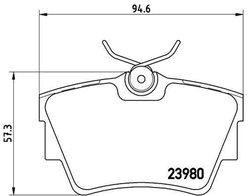 BREMBO P59041 - Rear Brake Pads for Renault Traffic II & III, Vivaro Talento