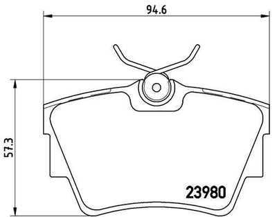 BREMBO P59041 - Rear Brake Pads for Renault Traffic II & III, Vivaro Talento