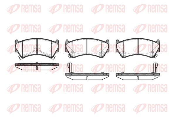 REMSA 0592.12 Brake Pad — Brake Pads