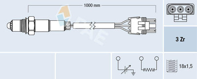 FAE 77119 Lambda Sensor Vectra.A 2.0 8V *C20ne* — Oxygen & Air-Fuel