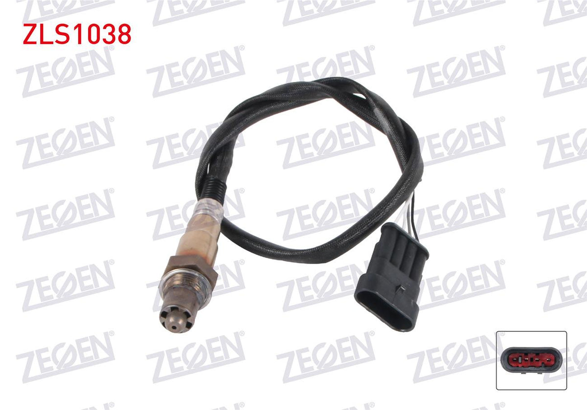 Zegen ZLS1038 Lambda (Oxygen) Sensor 600 mm Fiat Bravo-Marea 2.0i 20V Hgt (182 B7.000) 1995-2007 / Palio — Oxygen & Air-Fuel