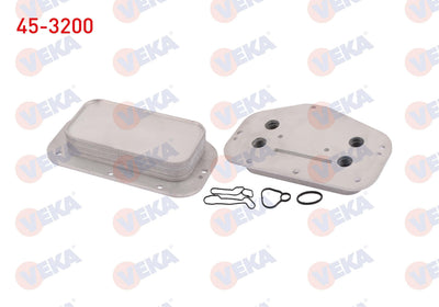 Veka 45-3200 Oil Cooler Single with Gasket Opel Astra H-J 1.6i 04-16 / Insignia 1.6 T 08-/ Mokka 1.6 12-/ Vectra — Oil System