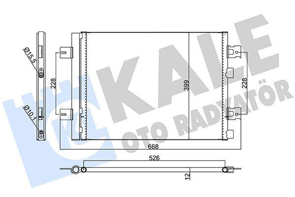 Kale 389300 Climate Radiator Condenser - Compatible with Sandero, Logan, Duster — Condensers & Evaporators