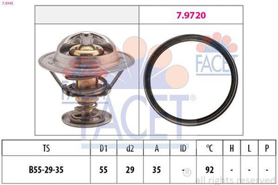 Facet 7.8945 Thermostat A3 A4 A5 A6 Q3 Q5 Tt Leon Octavia Golf VII Passat Tiguan Touran 1.6 2.0 TDI — Water Pump & Thermostat
