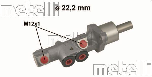 Metelli 05-0534 Brake Ana Merkez 22,20mm Deliksiz VW Golf/A3/Leon/Octavia/Superb — Brake Hydraulics