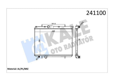 Kale 2056011AB Radiator 99-Pt.206 1.4-1.6 + Ac — Radiators & Fans