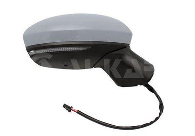 Alkar 6140251 Outer Rear View Mirror Right Electric Heated Primed with Turn Signal with Sensor 9 — Tail, Signal & Reflectors