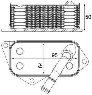 MAHLE CLC12001S Engine Oil Cooler — Oil System