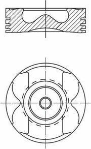 MAHLE piston set for Traffic III 1.6Dci - package, Technical specifications of MAHLE 4 piece piston set, Close-up view of MAHLE piston with cooling channels MAHLE Piston Set 021PI00125002 - 4 Pieces for 14 Traffic III 1.6Dci | 80.5 mm Diameter MAHLE Piston Set | 4-Piece for Traffic III 1.6Dci mahle, piston-set, traffic-iii-1-6dci, engine-parts, auto-repair, car-owners, mechanics, 4-piece-set, replacement-parts, ai-generated