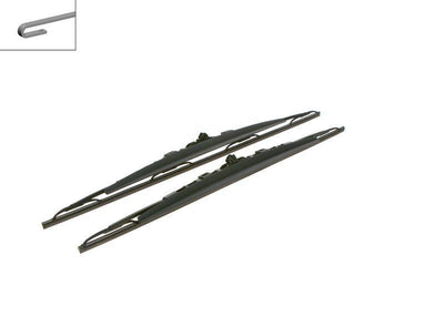 Bosch 700-650 Windshield Wiper Set Twin Compatible with Peugeot 307 2000-2007 — Wipers