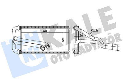 Kale 370650 Ford Focus IV 18> 1.0-1.5-2.0 Ecoboost /Kuga 19 1.5 TDCi Heater Core — Heater & Blower