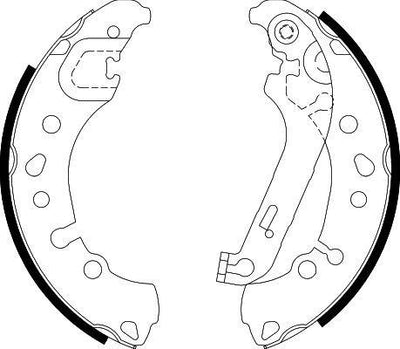 Hella 8DB355038-011 Rear Brake Pad Pabucu-Fiesta 17 > — Brake Pads