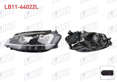 LABO LB11-44022L Headlight Left Volkswagen Golf 7, 5 (5G1 and 3 more models — Headlights