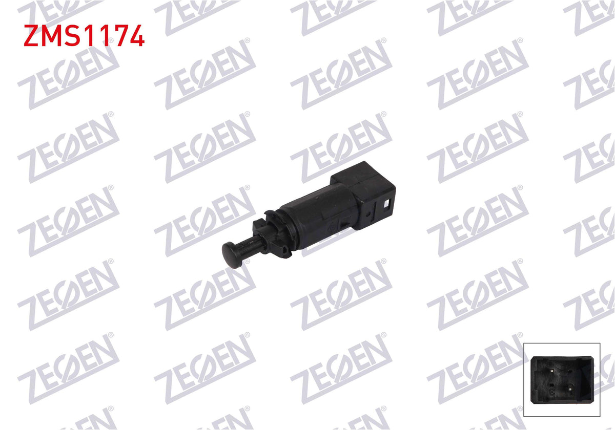 Zegen ZMS1174 Brake Light Switch Renault Clio II 1998-2005 / Kangoo 1997-/ Laguna I 1993-2001 / Laguna II 2001-2007 / Megane I 1996-2003 / Traffic II 2001-2014 / Opel Vivaro A 2002-2014 /