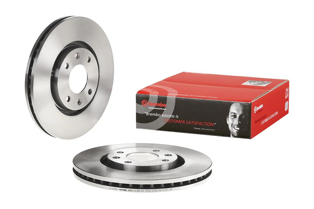 Brembo 09.8760.10 Brake Disc Opel Corsa F /Crossland X /Psa 283mm (Coated) Front — Brake Rotors & Drums