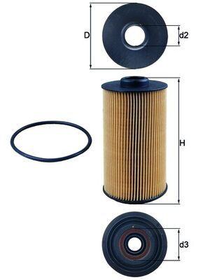 Mahle OX 152/1D Oil Filter BMW M60/M62 E31/E32/E34/E38/E39/X5 E53 Range Rover 3/4.4 89-05 — Oil Filters