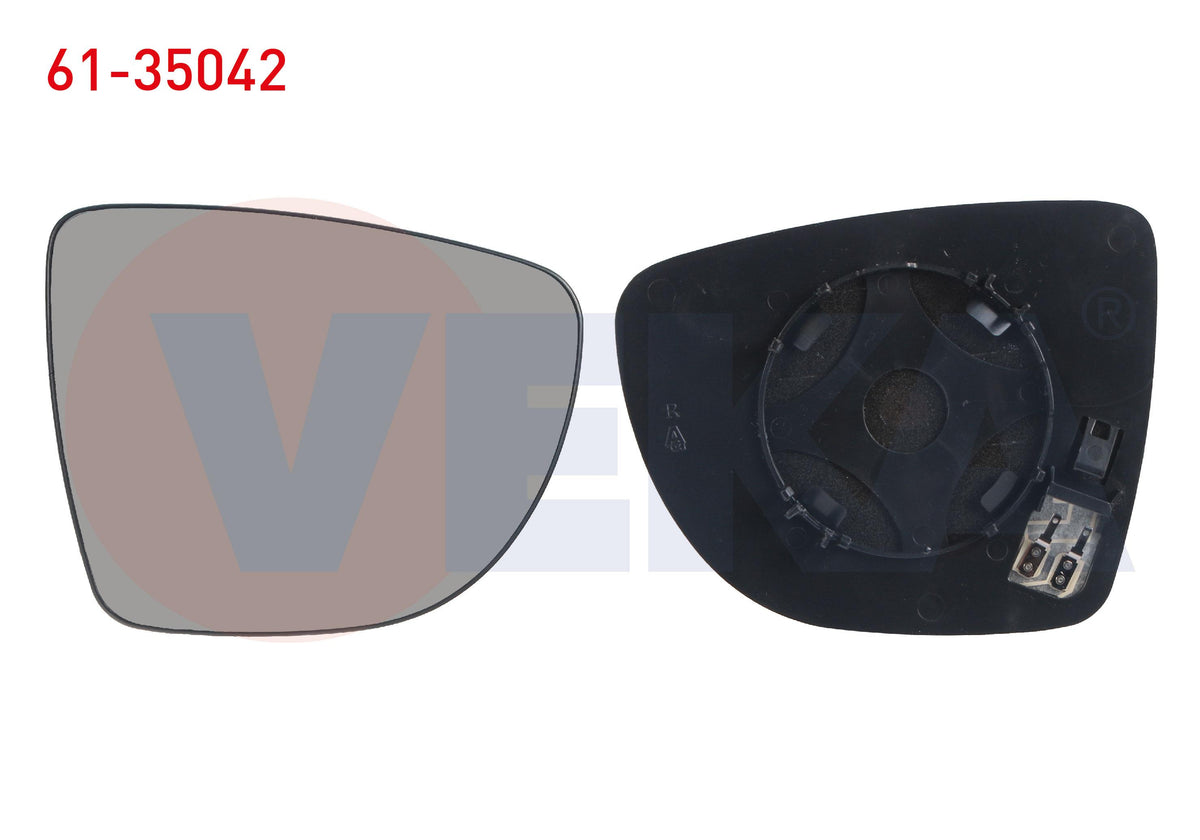 Veka 61-35042 Mirror Glass Right Heated Renault Clio IV 2012-/ Captur 2013 — Mirrors